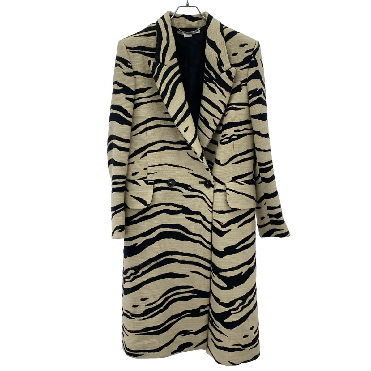 Stella McCartney ステラ マッカートニー 23SS ゼブラジャガードダブルコート