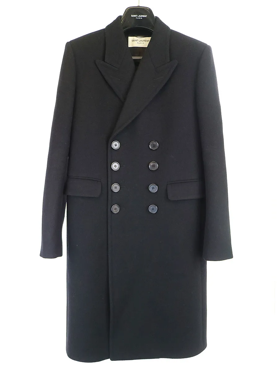 SAINT LAURENT サンローラン パリ 16AW ダブルブレストウールコート