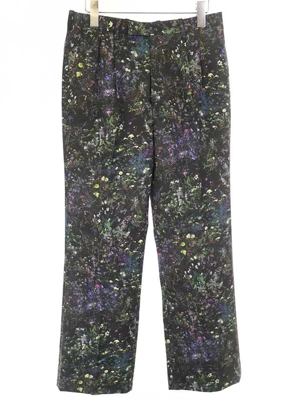 LAD MUSICIAN ラッドミュージシャン 21SS 2TUCK SLIM FLARE SLACKS 2タックフレアウールスラックスパンツ