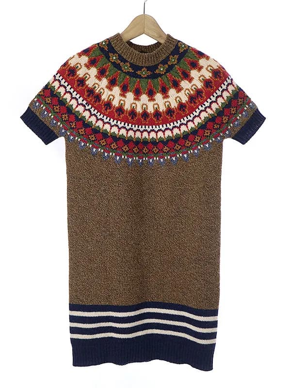 DSQUARED2 ディースクエアード 21AW ノルディック柄ニットワンピース