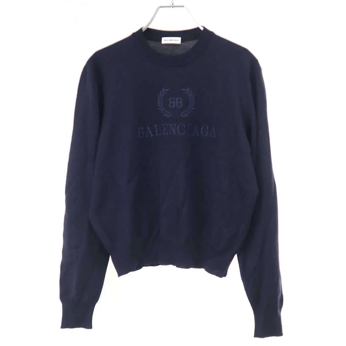 BALENCIAGA バレンシアガ エンブロイダリーニットセーター 555286 T1478