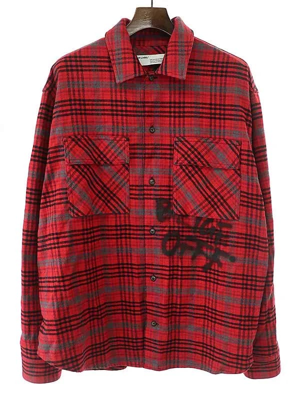 OFF-WHITE オフホワイト 19AW オーバーサイズフランネルチェックシャツ