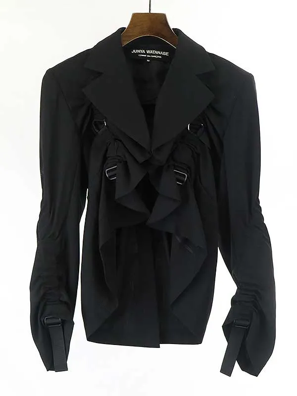 JUNYA WATANABE ジュンヤワタナベ コムデギャルソン 02SS テープ装飾パラシュートギャザージャケット