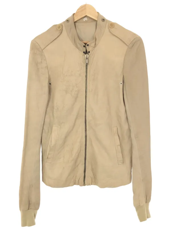 Rick Owens リックオウエンス 2008SS エポレット デストロイシングルレザーライダースジャケット