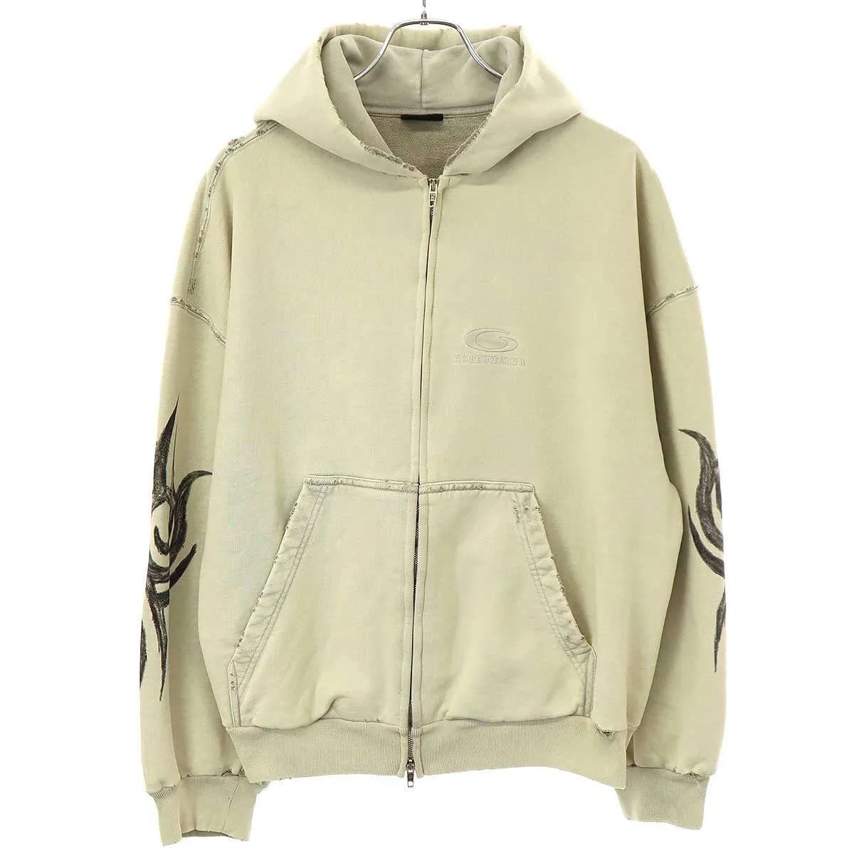 BALENCIAGA バレンシアガ 24AW Y2k Zip-up Hoodie Regular Fit ジップアップパーカー 803264 TRVG2