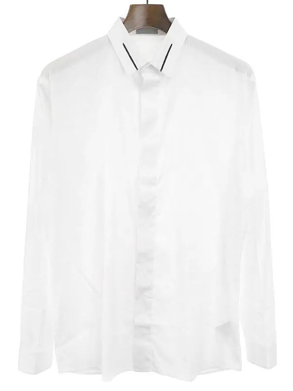 Dior HOMME ディオールオム カラーストライプ比翼カラーシャツ