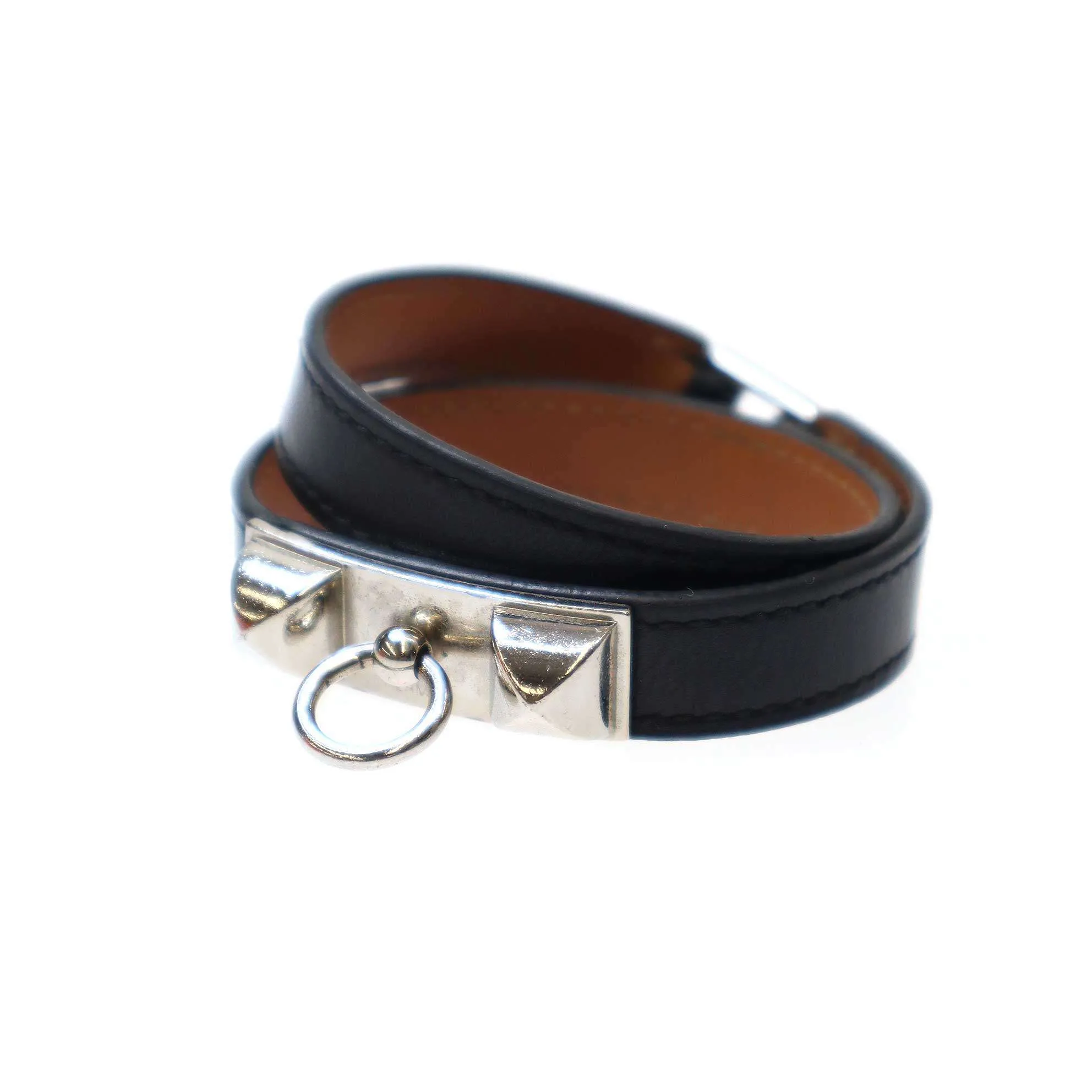 HERMES エルメス リヴァル ドゥブルトゥール レザーブレスレット