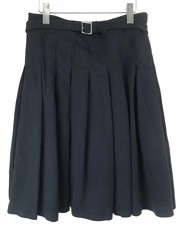 COMME des GARCONS コムデギャルソン コムデギャルソン 08AW 染色加工ポリエステルプリーツスカート