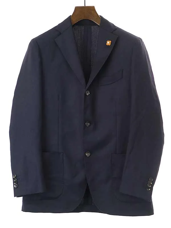 LARDINI ラルディーニ ウール鹿の子3Bテーラードジャケット
