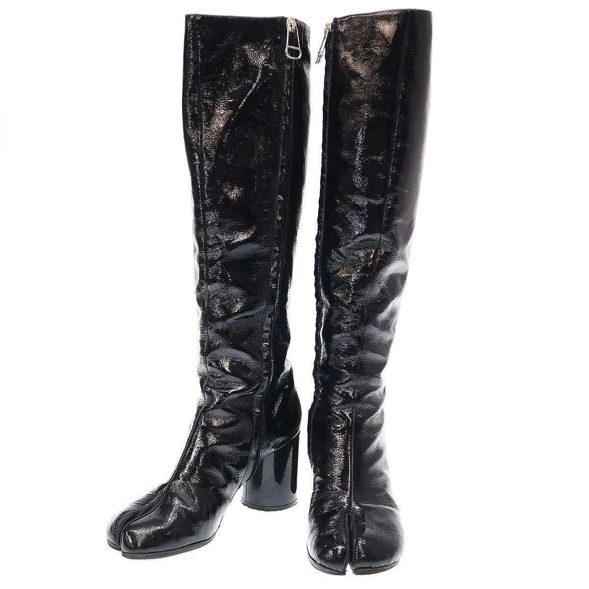 Maison Margiela メゾン マルジェラ Tabi パテント ロング足袋ブーツ 58WW0048