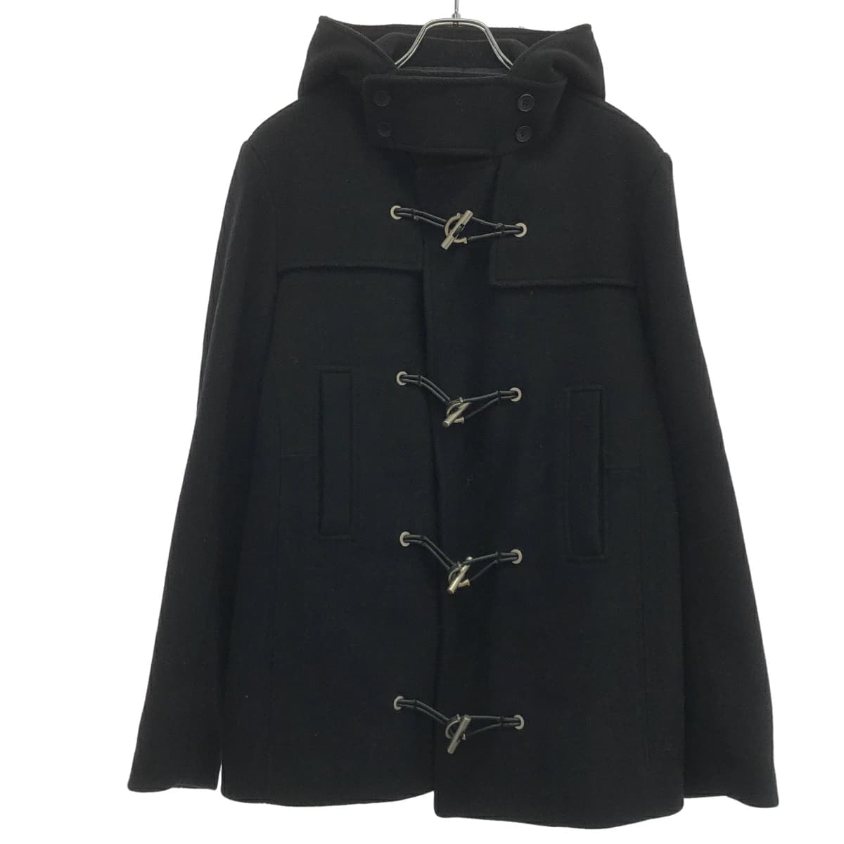 BALENCIAGA バレンシアガ 14AW レザートグル ウールメルトンダッフルコート 356497 TKJ09