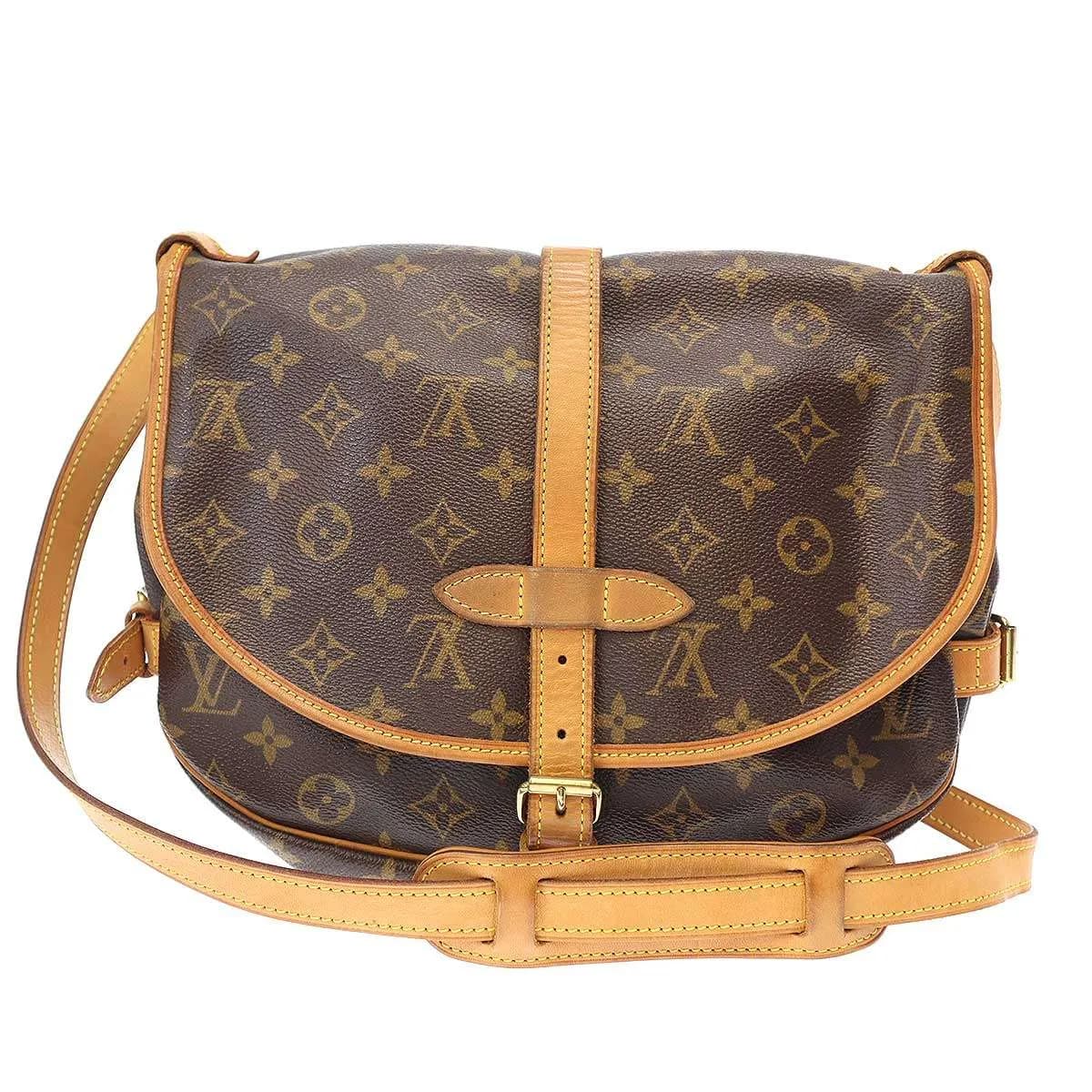 LOUIS VUITTON ルイヴィトン M42256 ソミュール30 モノグラム ショルダーバッグ