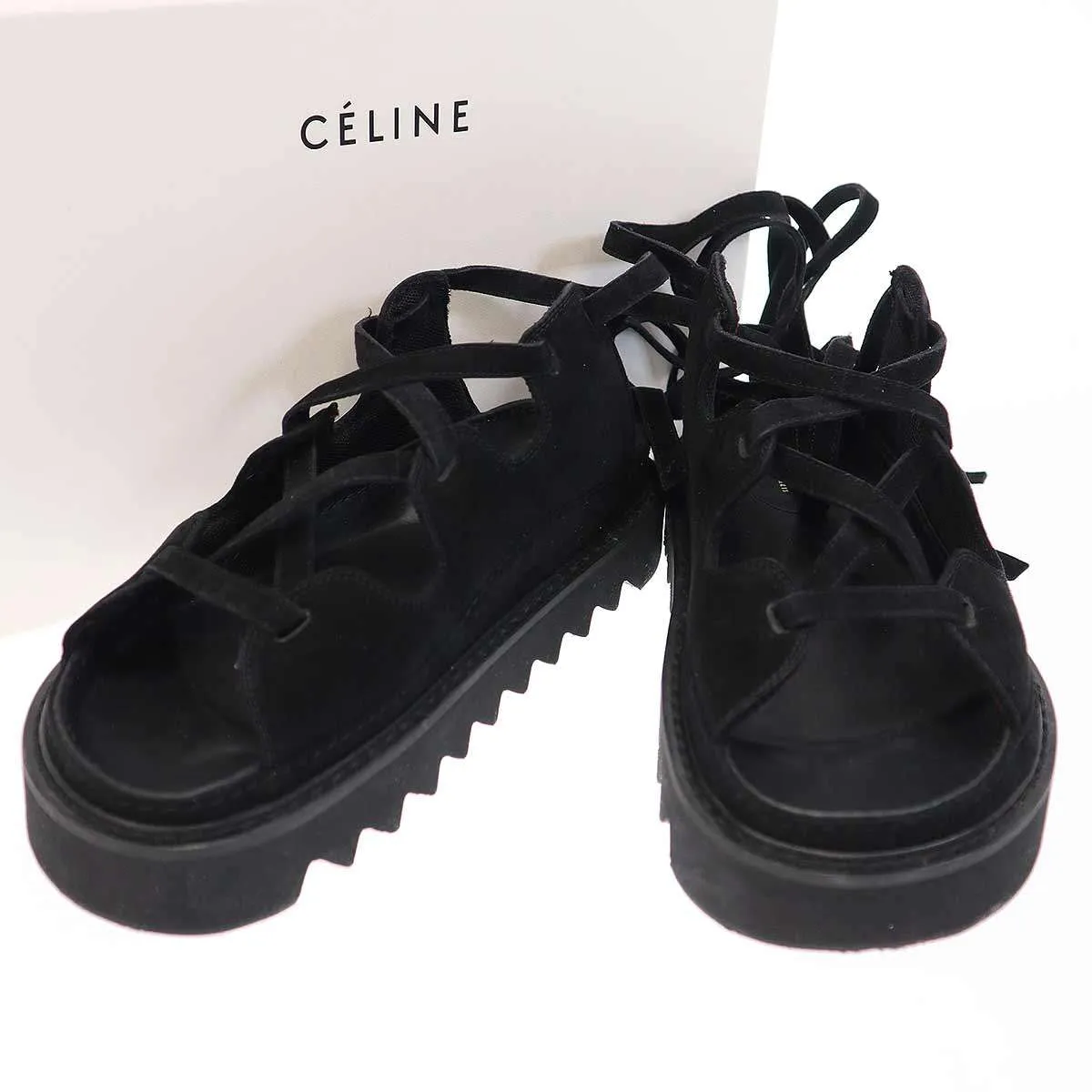 CELINE セリーヌ 14SS レースアップギリーサンダル
