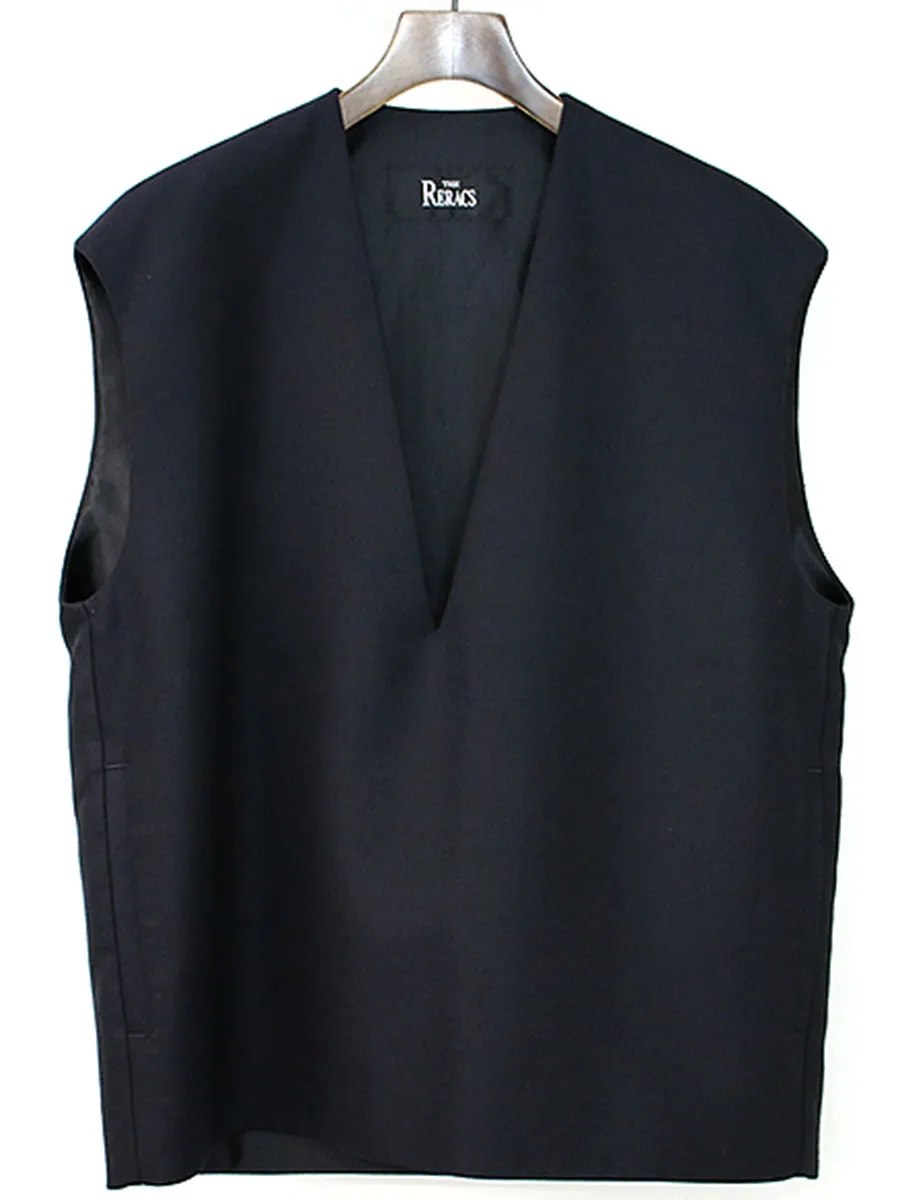 THE RERACS ザ リラクス 18SS シルク混ディープVネックベスト