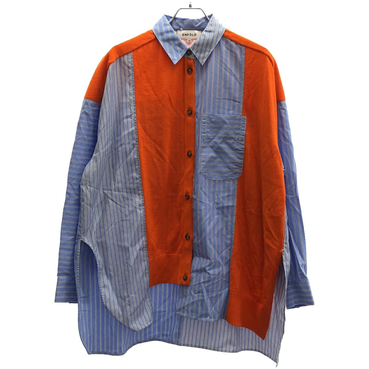 ENFOLD エンフォルド 24SS KNIT CARDIGAN SHIRT ニットカーディガンシャツ