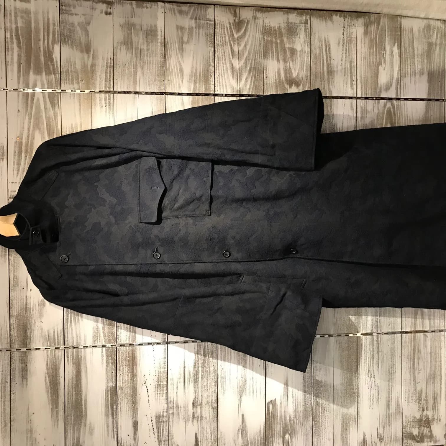 Yohji Yamamoto Yohji Yamamoto POUR HOMME 17AW LOOK37 カモフラージュスタンドカラードルマンコート