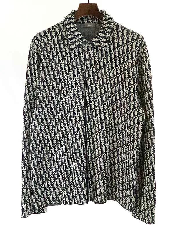 Dior HOMME ディオール 20SS オブリークジャガードニットオーバーシャツ