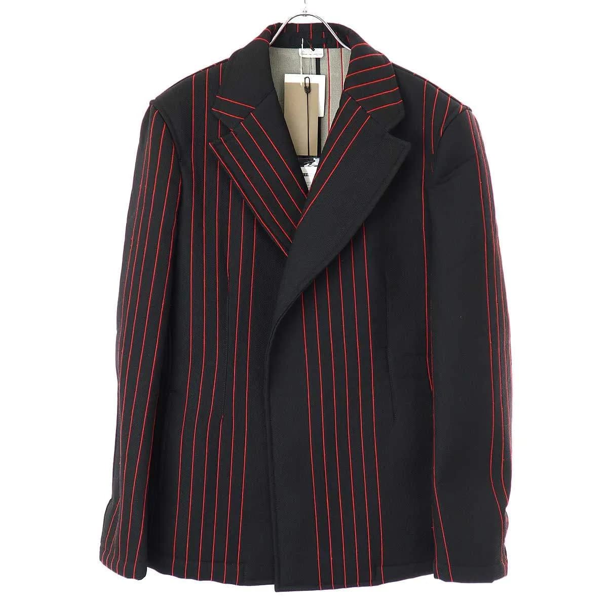 COMME des GARCONS コム デギャルソンオムプリュス 21SS ボンディング ストライプテーラードジャケット