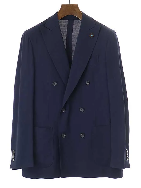 LARDINI ラルディーニ ウールダブルブレストテーラードジャケット