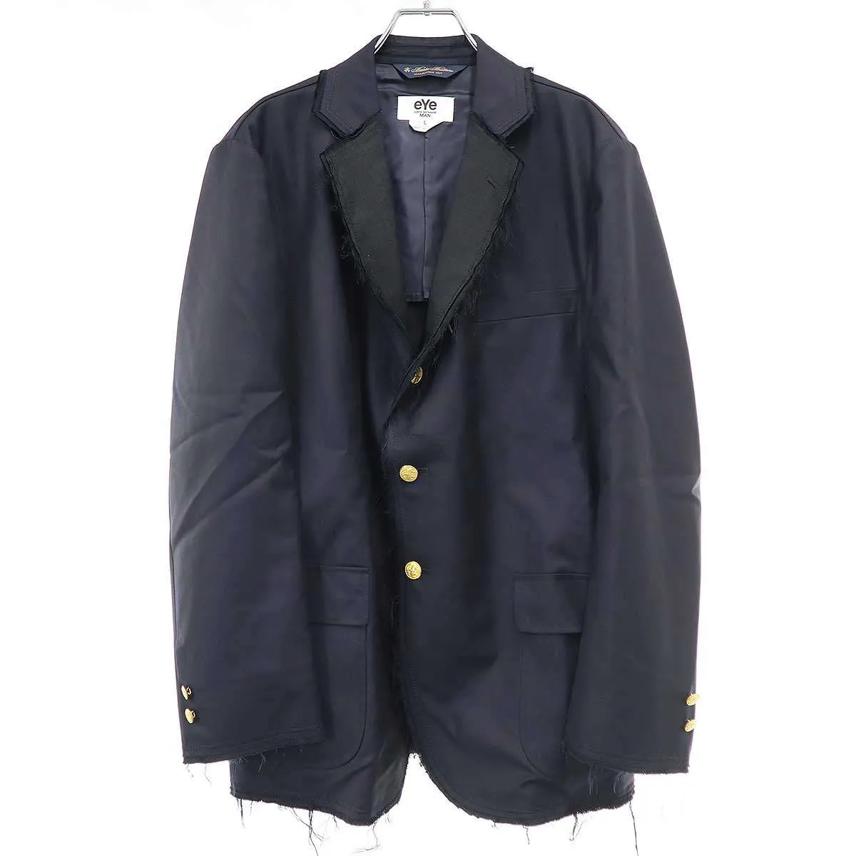 JUNYA WATANABE アイジュンヤワタナベコムデギャルソンマン×ブルックスブラザーズ 22SS ウールサージカスタマイズブレザージャケット