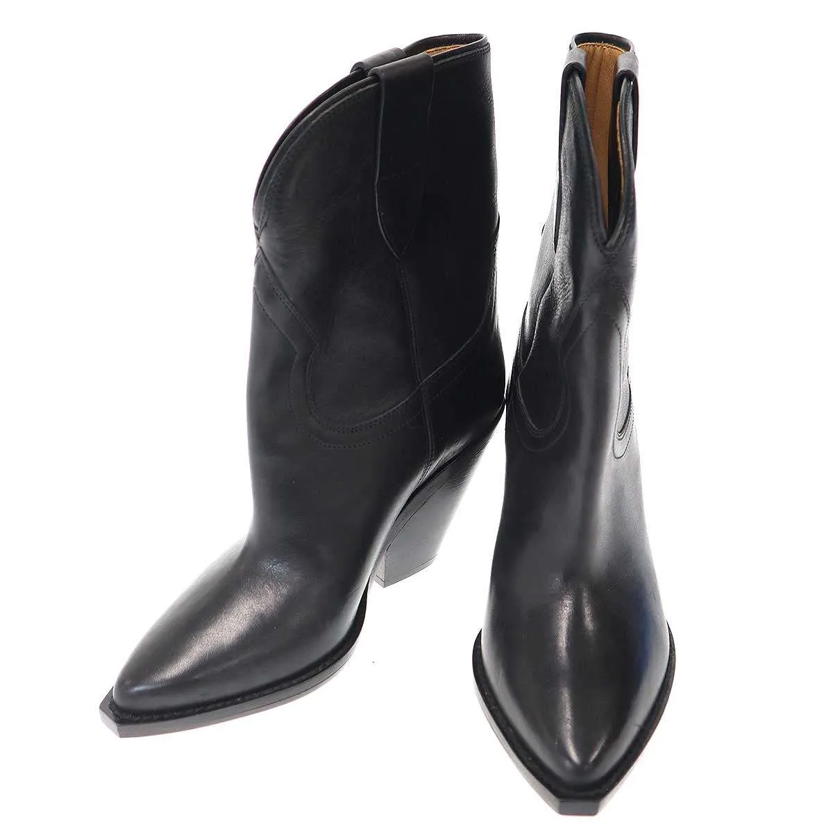 ISABEL MARANT イザベルマラン Leyane ヒール サンティアゴブーツ ブラック 37