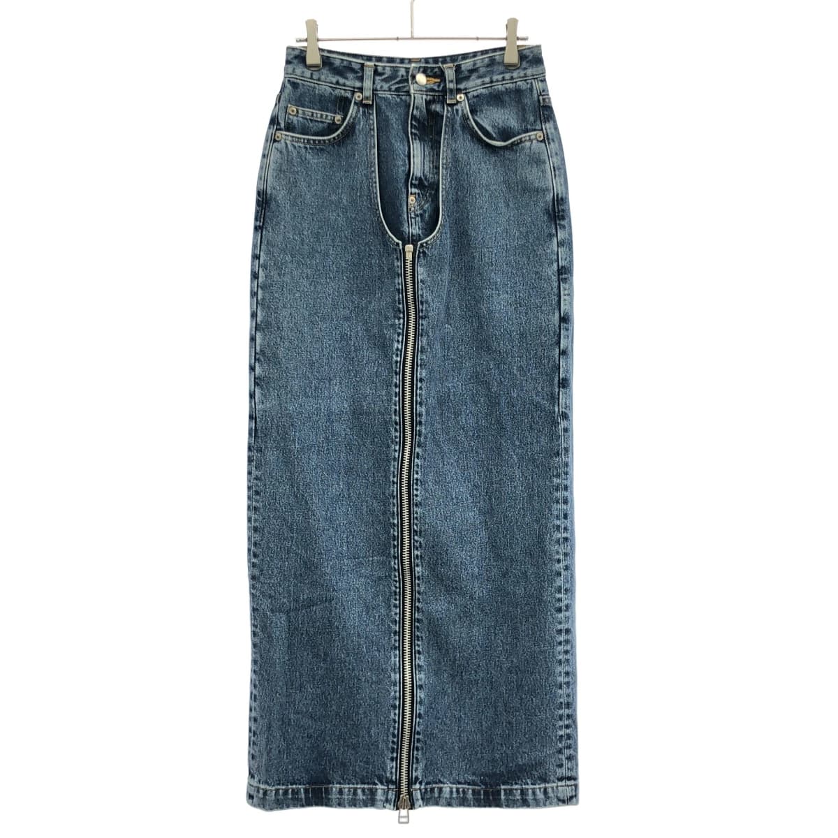 JOHN LAWRENCE SULLIVAN ジョン ローレンス サリバン WASHED DENIM ZIP LONG SKIRT デニムジップロングスカート 2D18-0622-37
