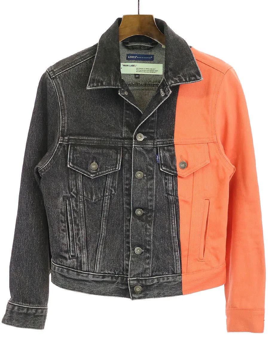 OFF-WHITE OFF-WHITE×LEVI'S (オフホワイト×リーバイス) 切替デニムジャケット