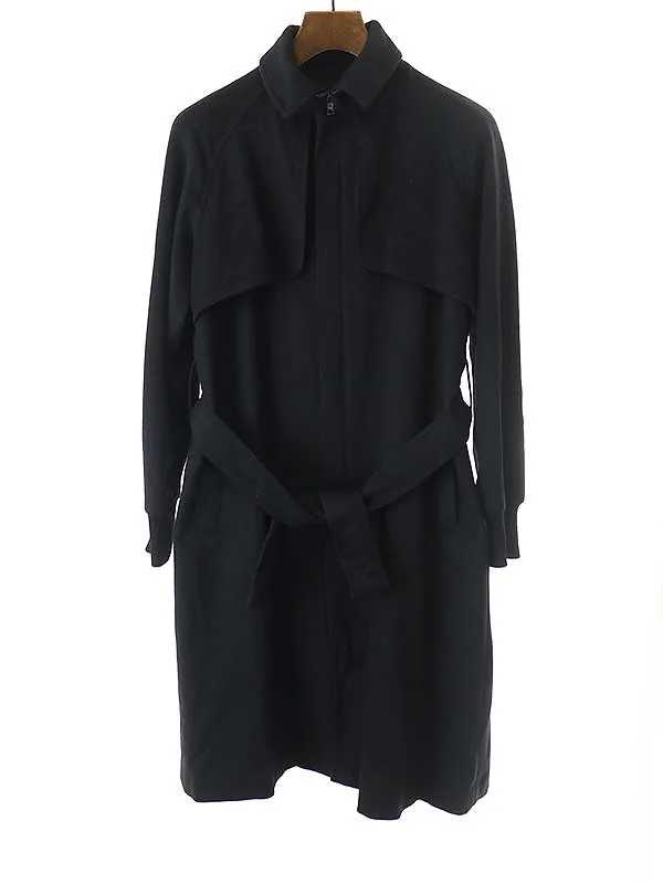 Yohji Yamamoto ヨウジヤマモト ファム カシミヤ混 ジップアップロングコート