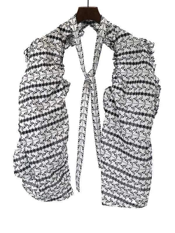 COMME des GARCONS タオ コムデギャルソン 22SS フラワーフリル刺繍ボレロジャケット