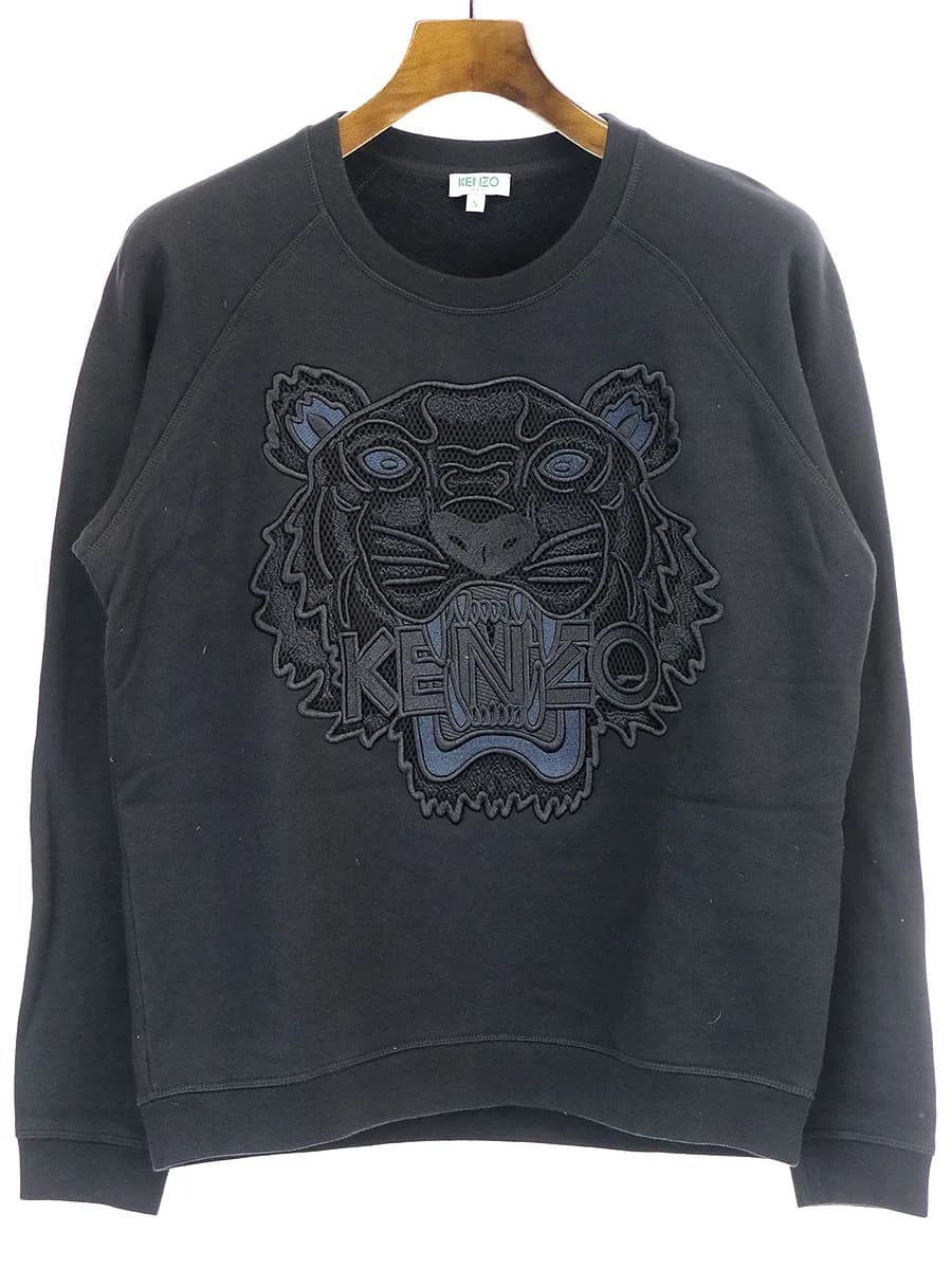 KENZO ケンゾー タイガーエンブロイダリークルーネックスウェットトレーナー