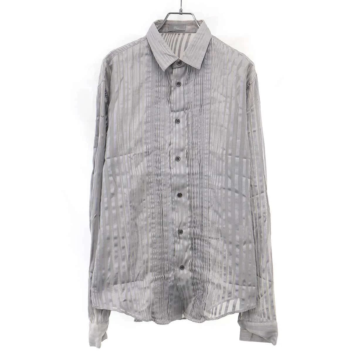 Dior HOMME ディオールオム 2005SS アコーディオンプリーツシャツ 5EH1059634