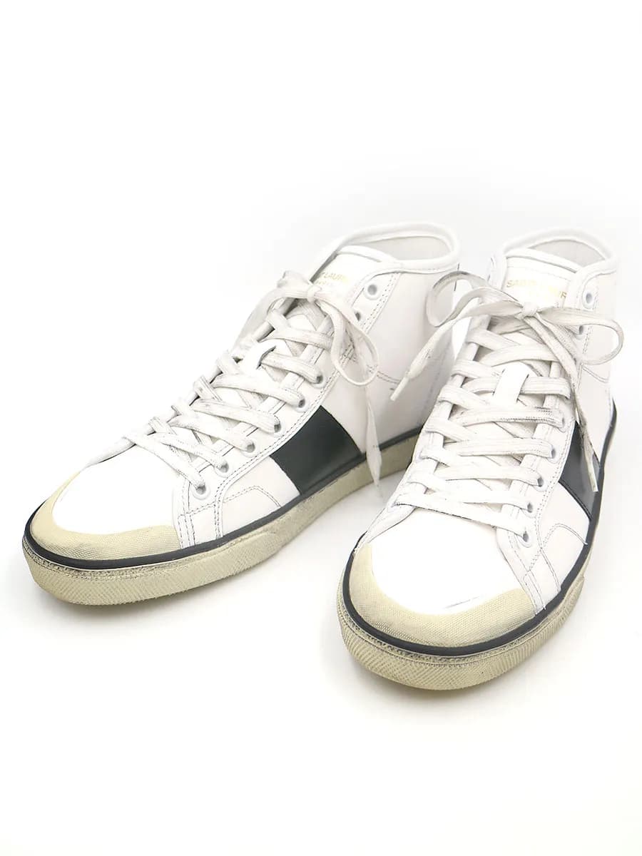 SAINT LAURENT サンローラン パリ SL/37M ヴィンテージ加工スニーカー