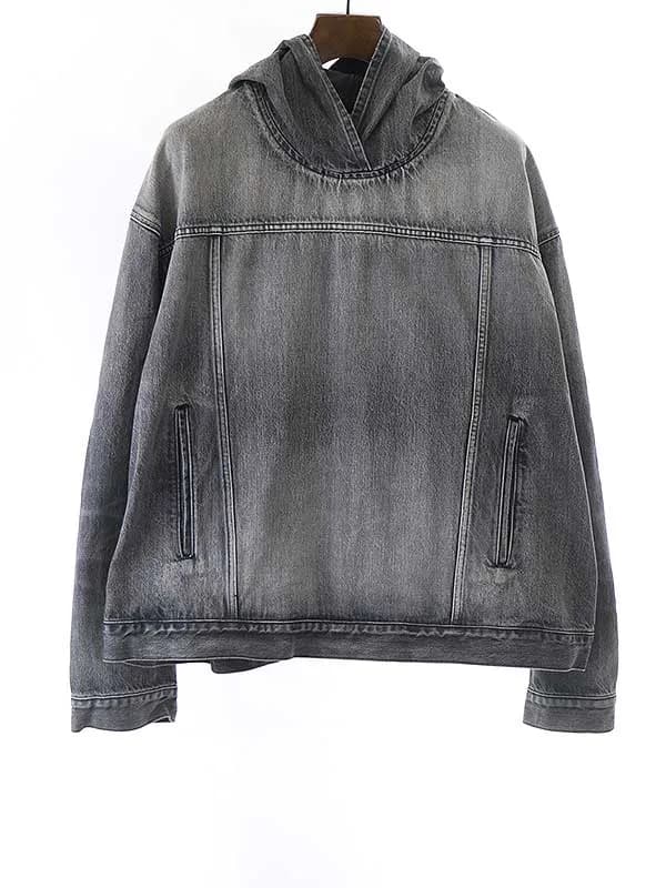 BALENCIAGA バレンシアガ 22AW プルオーバーフーデッドデニムジャケット