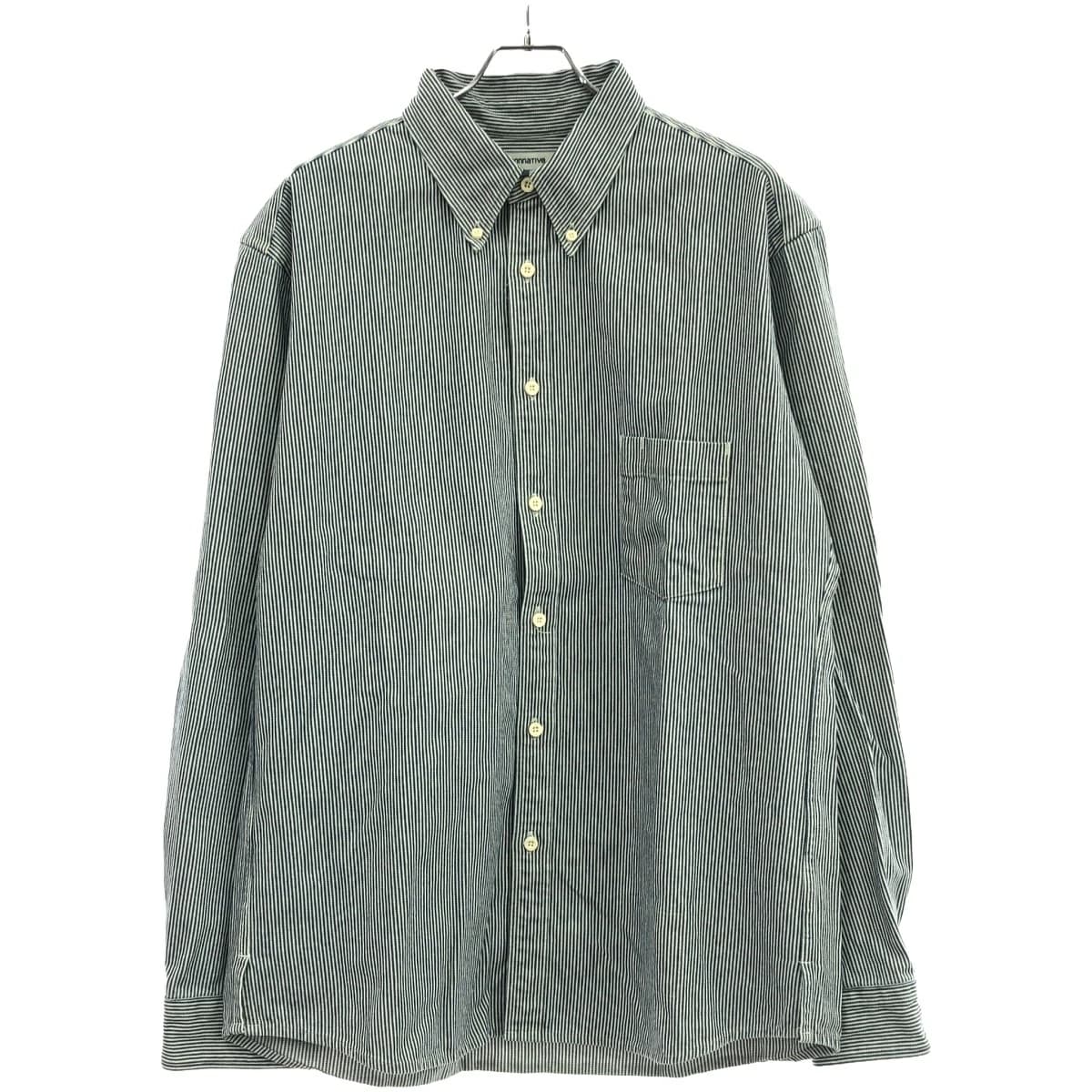 nonnative ノンネイティブ 24SS DWELLER L/S B.D. SHIRT COTTON 10oz HICKORY ヒッコリーストライプデニムシャツ NN-S4403