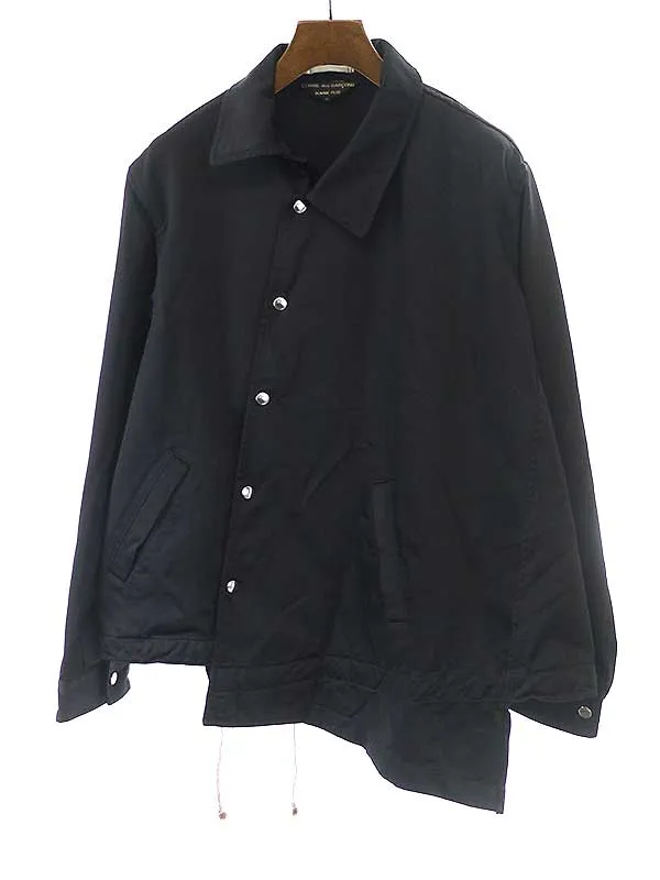 COMME des GARCONS コム デギャルソンオムプリュス 18AW ポリエステル縮絨捻じれコーチジャケット