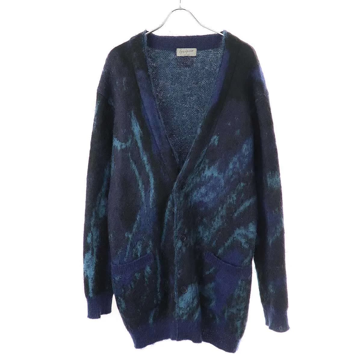 Yohji Yamamoto ヨウジヤマモト プールオム 15AW グラデーションモヘアニットカーディガン HY-K76-177