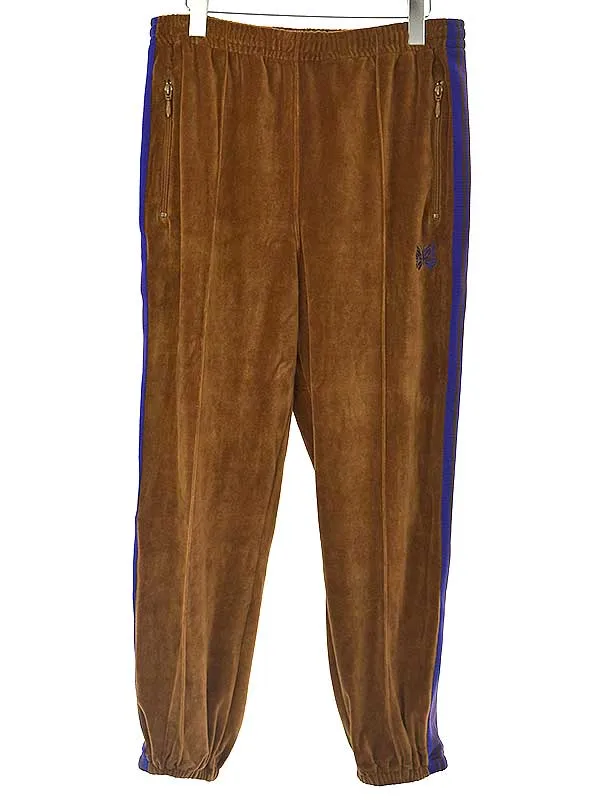 NEEDLES ニードルズ 22SS ZIPPED TRACK PANT サイドラインベロアトラックパンツ