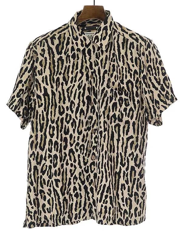 WACKO MARIA ワコマリア×マインデニム 22SS HAWAIIAN SHIRT レオパードアロハシャツ