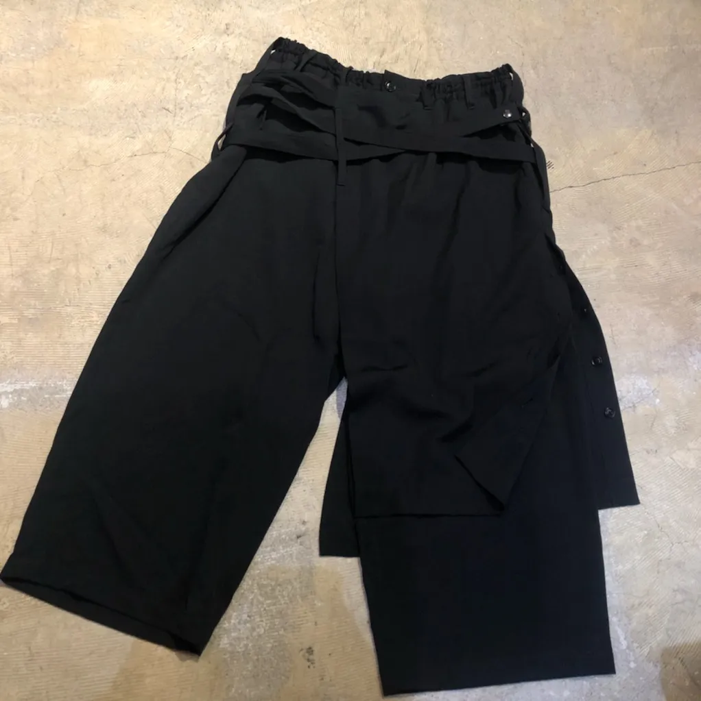 Yohji Yamamoto Yohji Yamamoto POUR HOMME 16AW ウールギャバジンバンテージラップパンツ