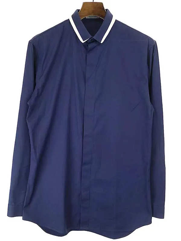 Dior HOMME ディオールオム 13SS ダブルカラーブロードシャツ