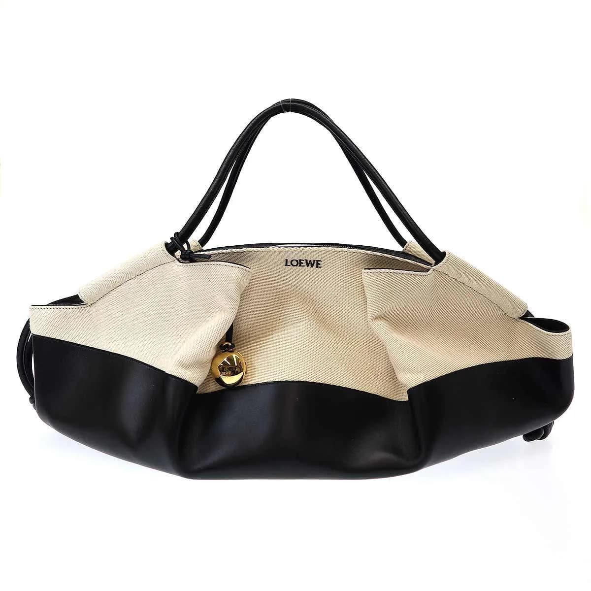 LOEWE ロエベ Paseo Bag XL パセオバッグ シャイニーナパカーフ&キャンバス