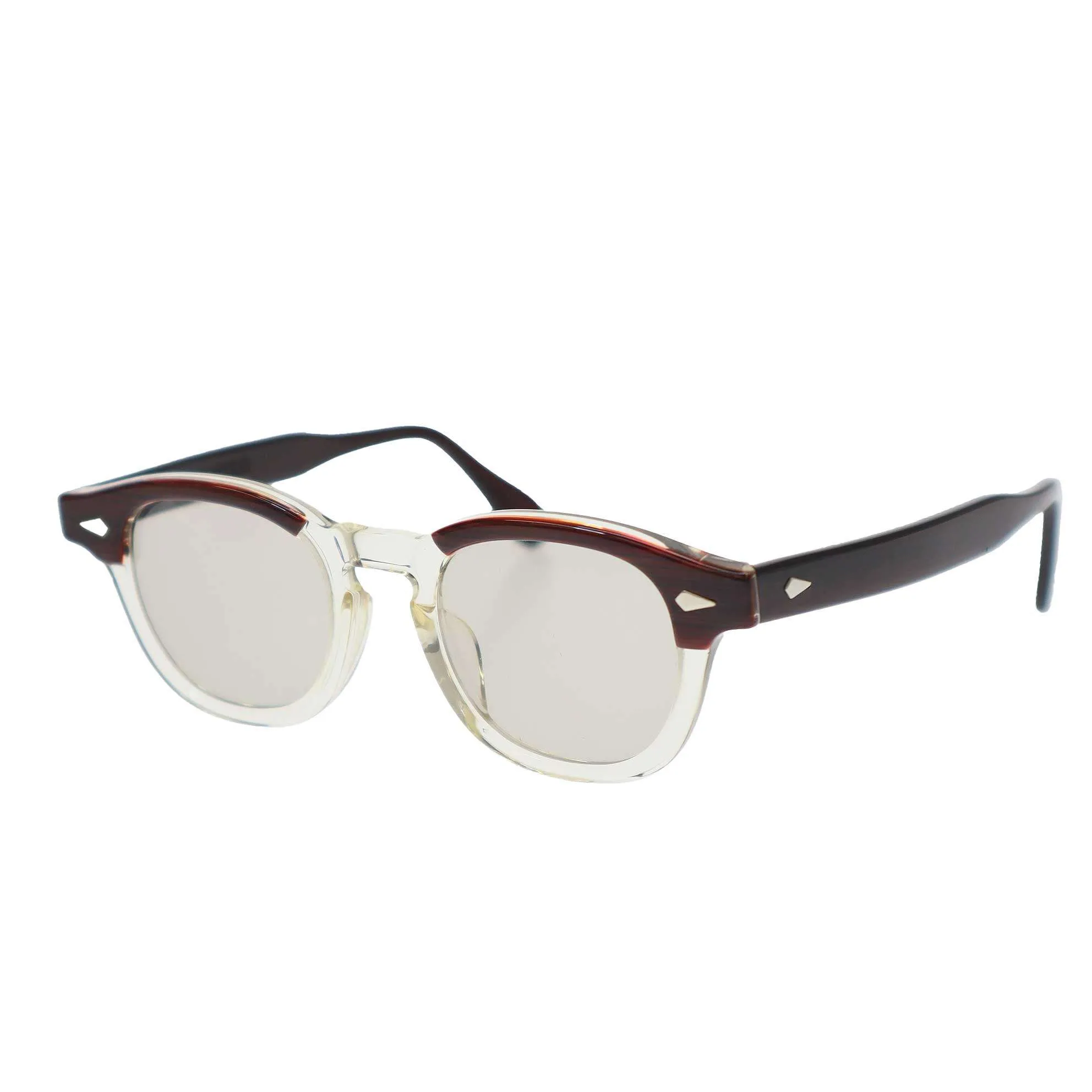 JULIUS TART OPTICAL ジュリアス タート オプティカル AR PL-001J Brown Crystal Brow サングラス アイウェア