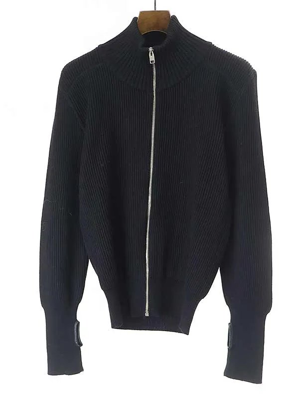 Dior HOMME ディオールオム 07AW ウールジップアップドライバーズニットセーター