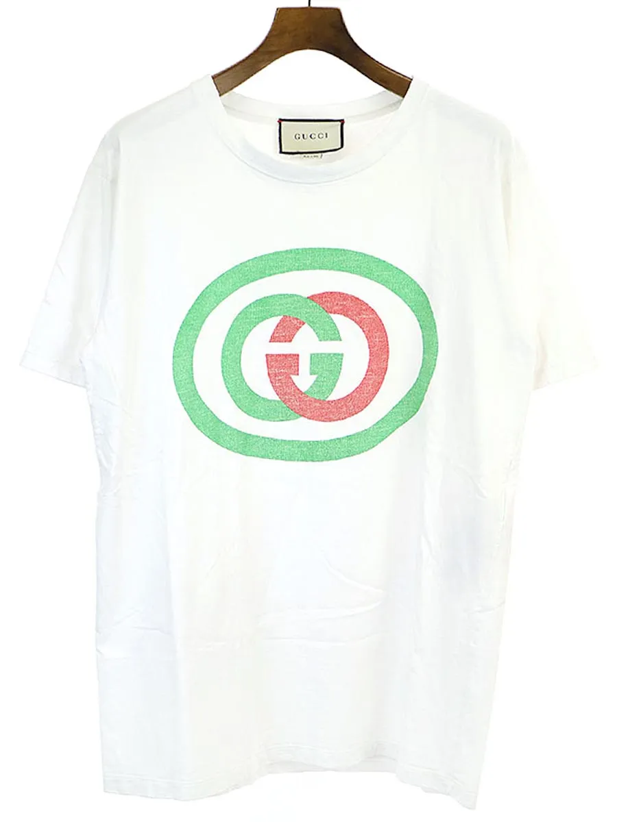 GUCCI GUCCI GGサークルプリントTシャツ