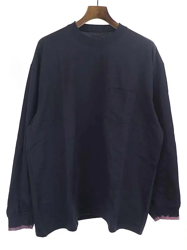 stein シュタイン 21AW OVERSIZED LONG SLEEVE TEE ブリーチ加工オーバーサイズロングスリーブTカットソー