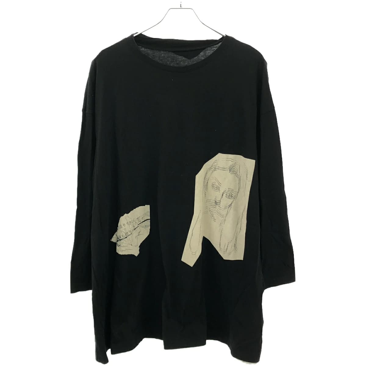 Yohji Yamamoto ヨウジヤマモト ファム 18AW 抜染グラフィックプリントロングスリーブカットソー FV-T28-071