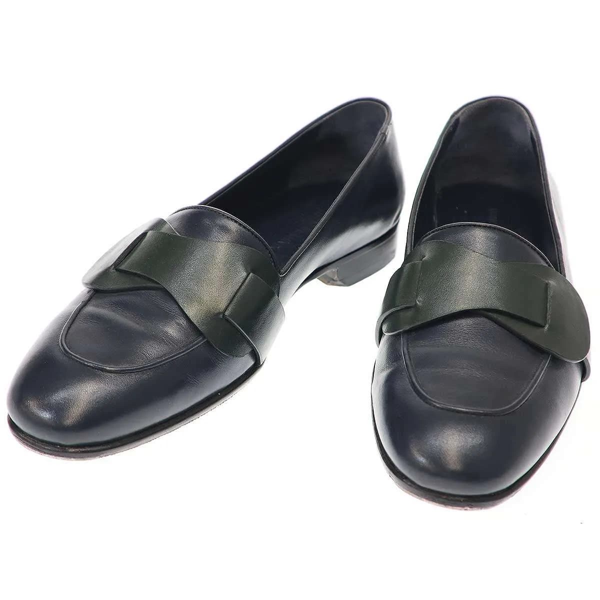 MANOLO BLAHNIK マノロブラニク バイカラーレザーローファー