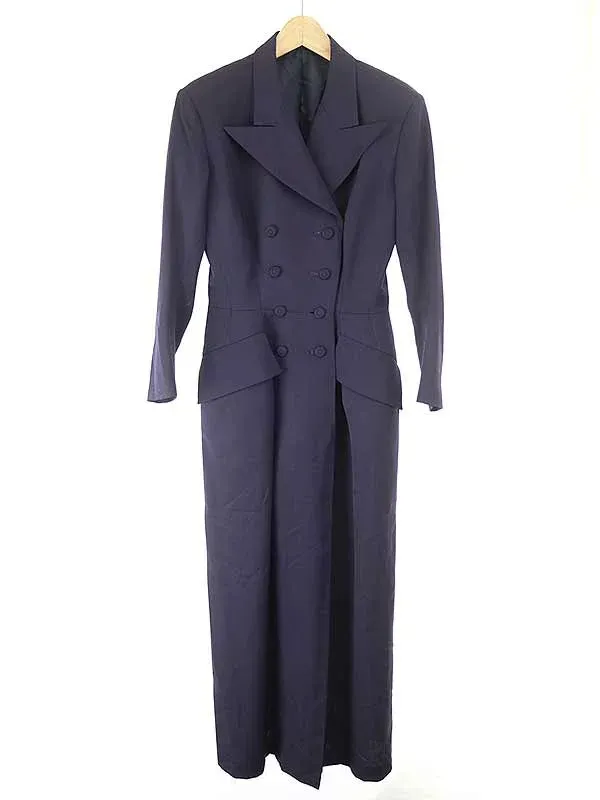 Yohji Yamamoto ヨウジヤマモトファム 1997SS ウールギャバジンロングドレスコート