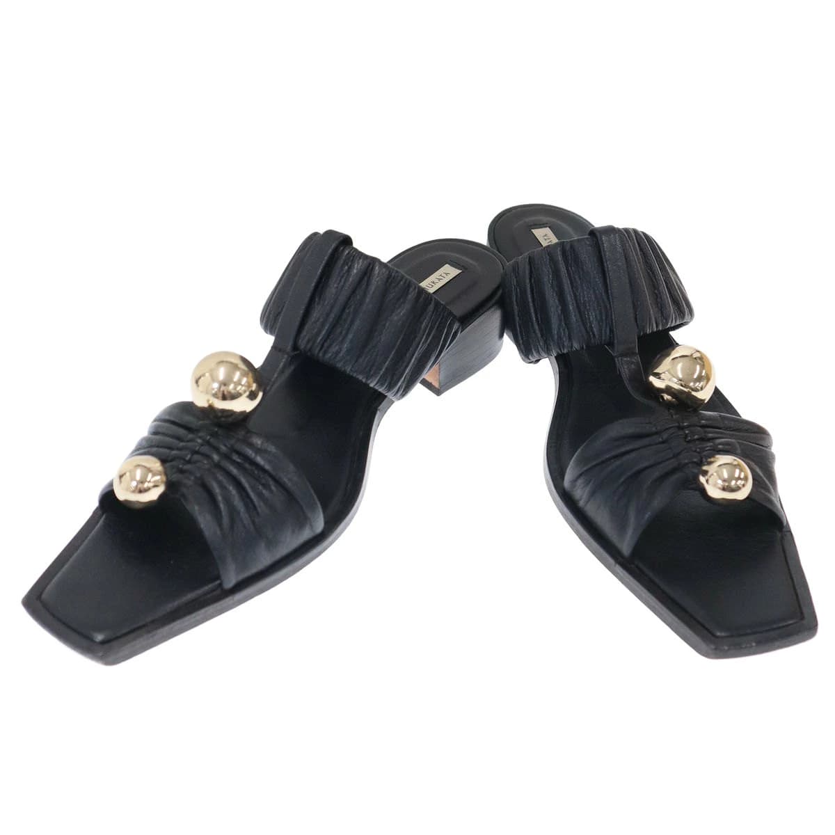 HARUNOBUMURATA ハルノブムラタ JUPITER OPEN TOE GATHERED SANDAL オープントゥギャザーサンダル HM22W1304-DRM01