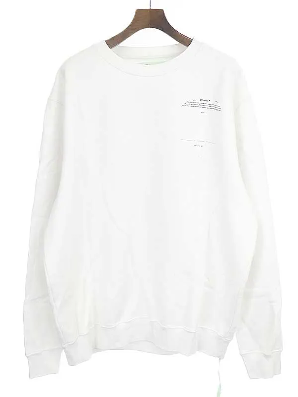 OFF-WHITE オフホワイト 18SS バックアローオーバーサイズスウェット
